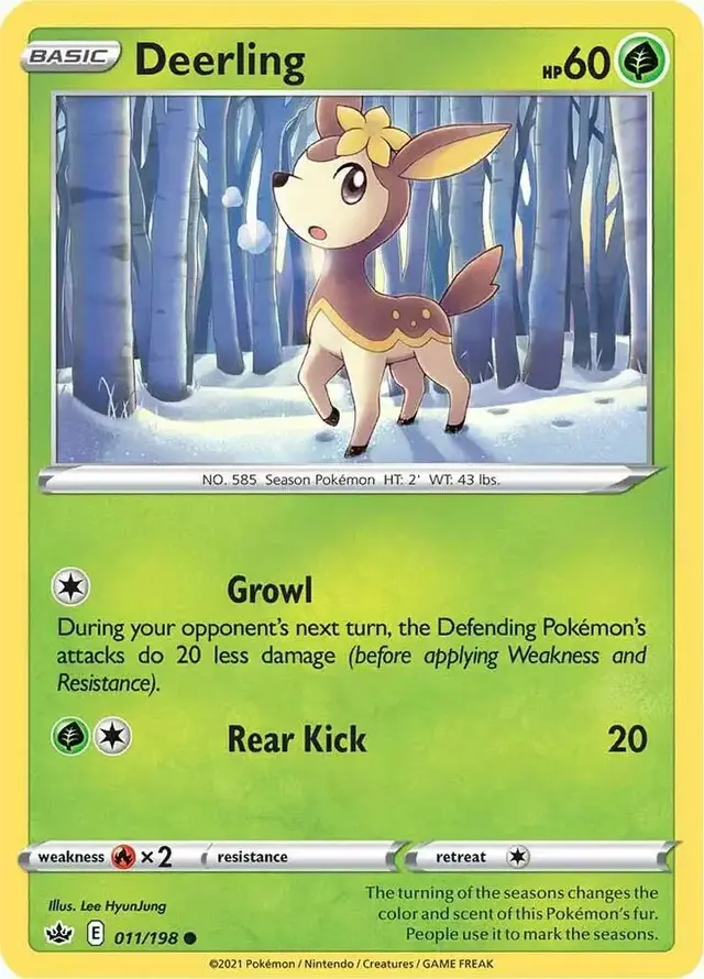 Deerling [Reverse Holo] - Pokemon Chilling Reign #11