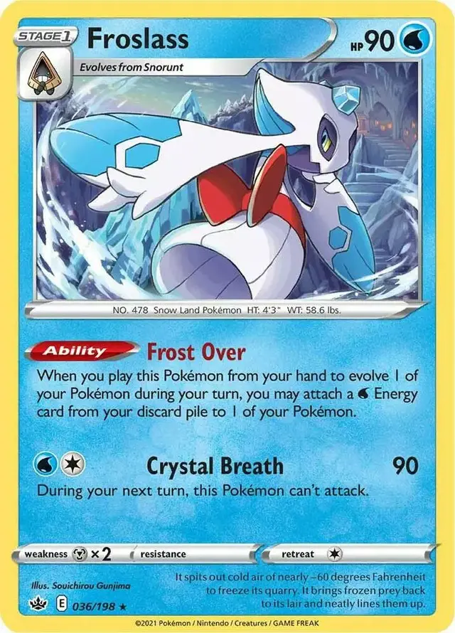 Froslass [Reverse Holo] - Pokemon Chilling Reign #36