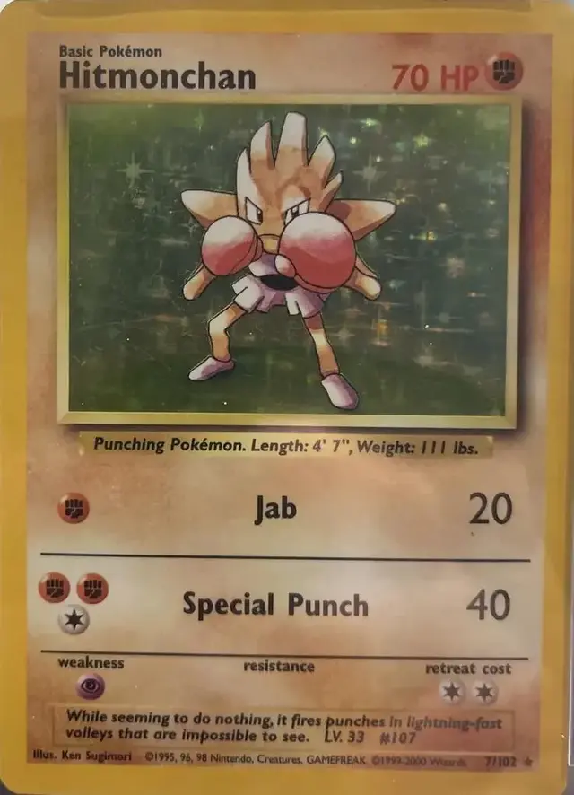 Hitmonchan [1999-2000] - Pokemon Base Set #7