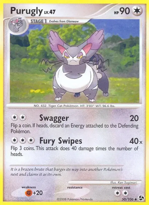 Purugly - Pokemon Great Encounters #50