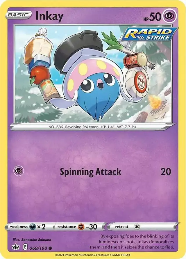 Inkay [Reverse Holo] - Pokemon Chilling Reign #69
