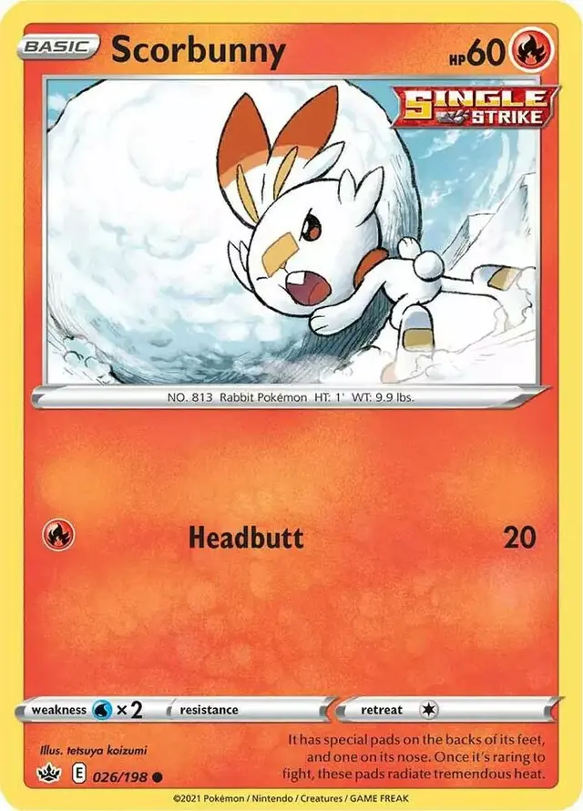 Scorbunny [Reverse Holo] - Pokemon Chilling Reign #26