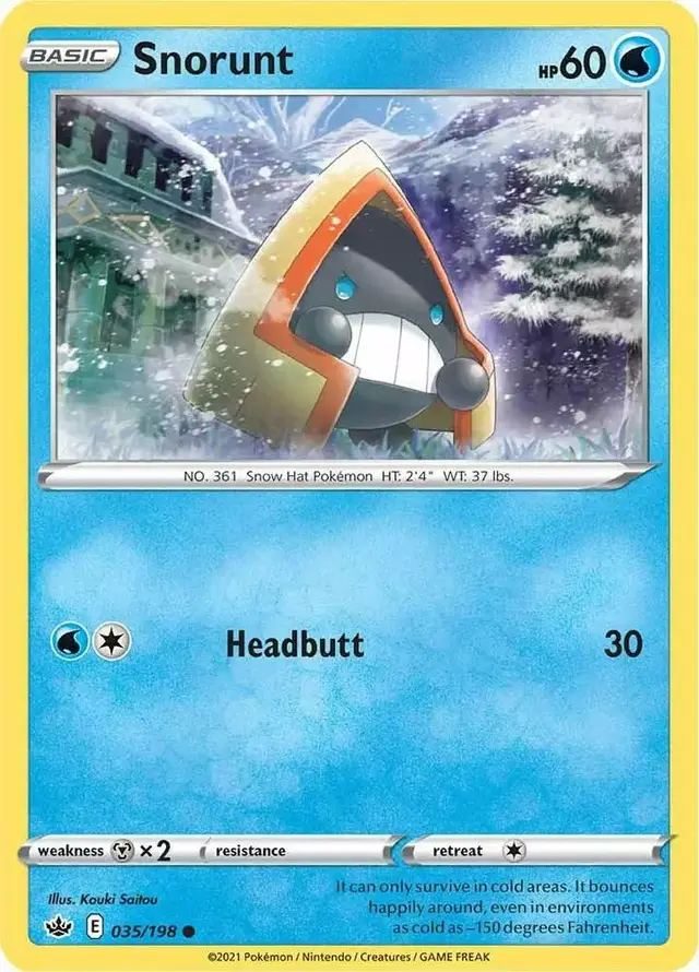 Snorunt [Reverse Holo] - Pokemon Chilling Reign #35