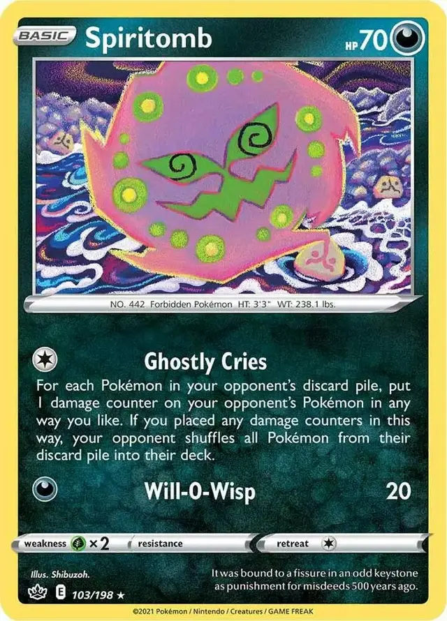 Spiritomb [Reverse Holo] - Pokemon Chilling Reign #103