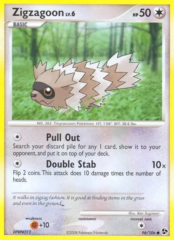 Zigzagoon - Pokemon Great Encounters #96