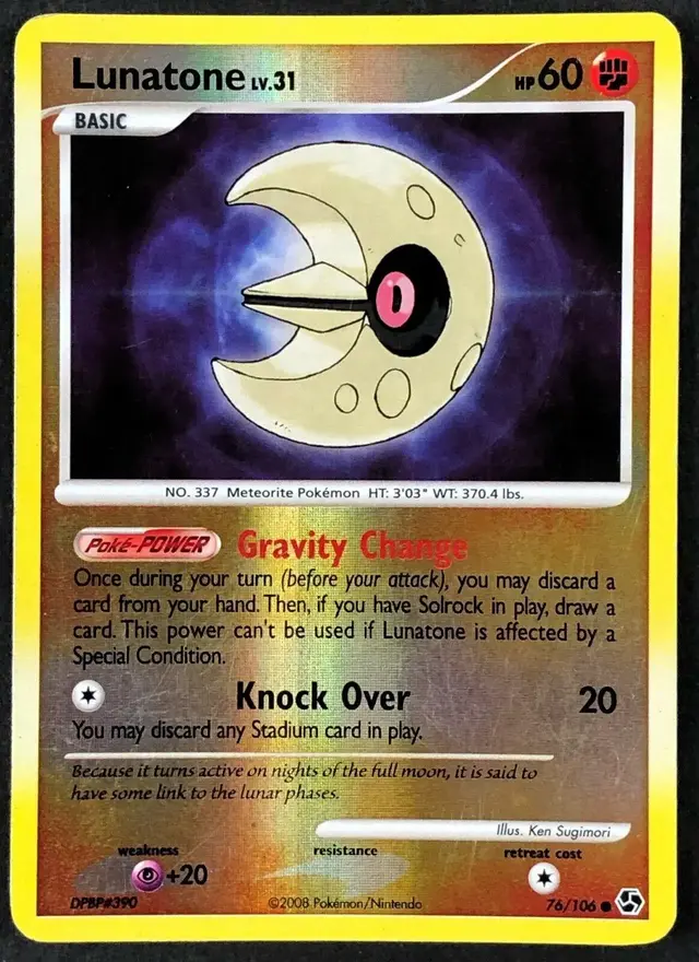 Lunatone [Reverse Holo] - Pokemon Great Encounters #76