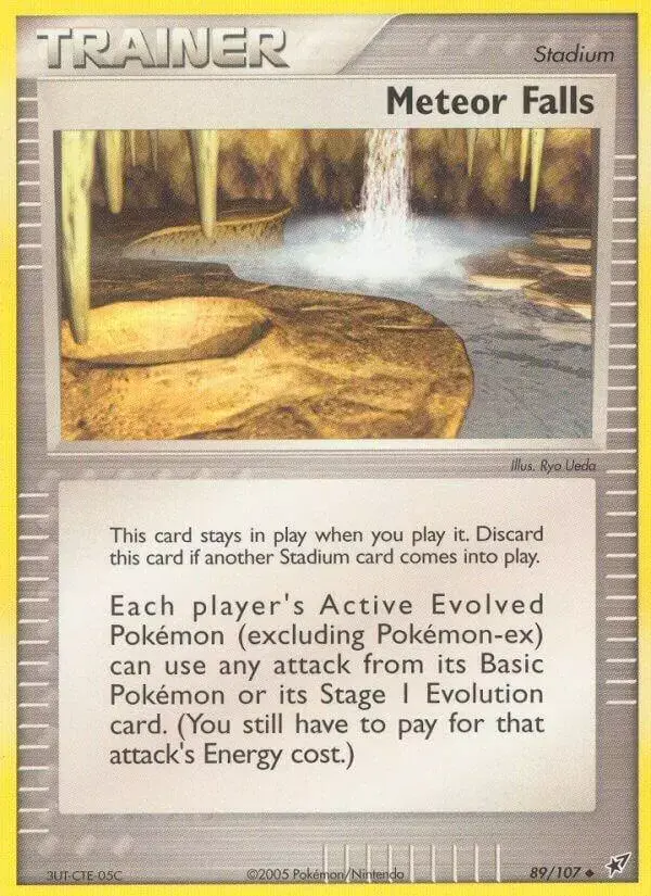 Meteor Falls [Reverse Holo] - Pokemon Deoxys #89