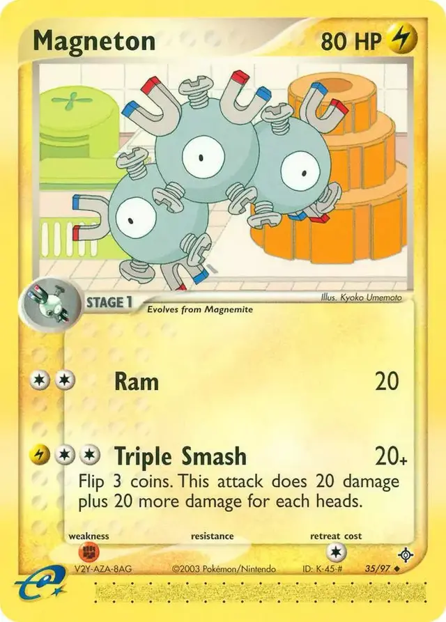 Magneton [Reverse Holo] - Pokemon Dragon #35