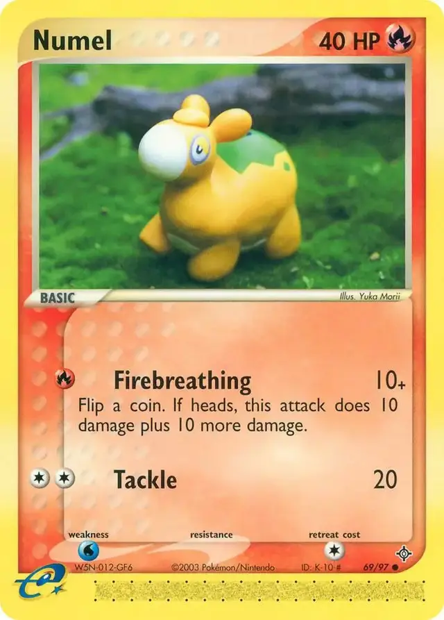 Numel [Reverse Holo] - Pokemon Dragon #69