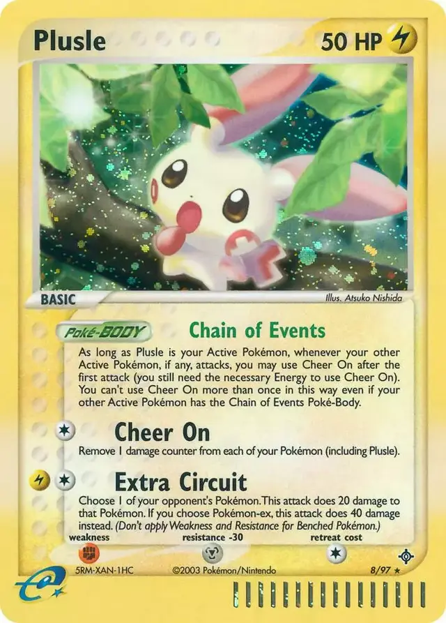 Plusle [Reverse Holo] - Pokemon Dragon #8