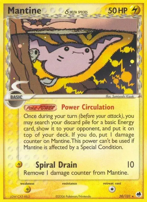 Mantine - Pokemon Dragon Frontiers #20