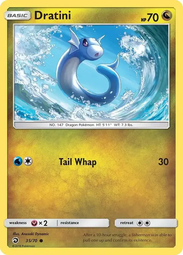 Dratini [Reverse Holo] - Pokemon Dragon Majesty #35