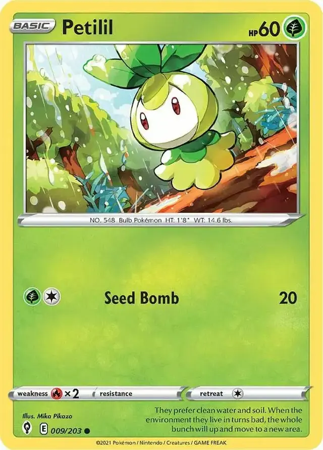 Petilil - Pokemon Evolving Skies #9