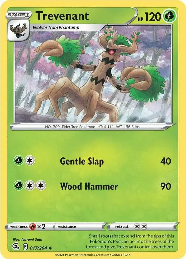 Trevenant [Reverse Holo] - Pokemon Fusion Strike #17