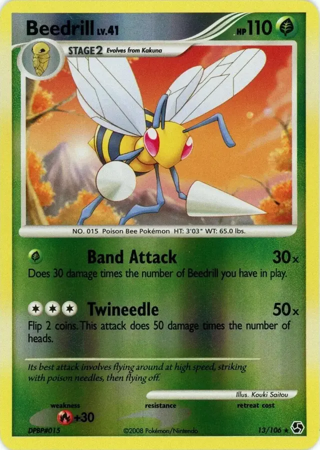 Beedrill [Reverse Holo] - Pokemon Great Encounters #13