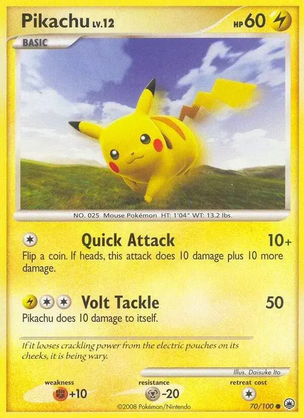 Pikachu - Pokemon Majestic Dawn #70
