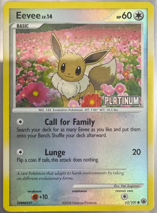 Eevee [Stamped] - Pokemon Majestic Dawn #62