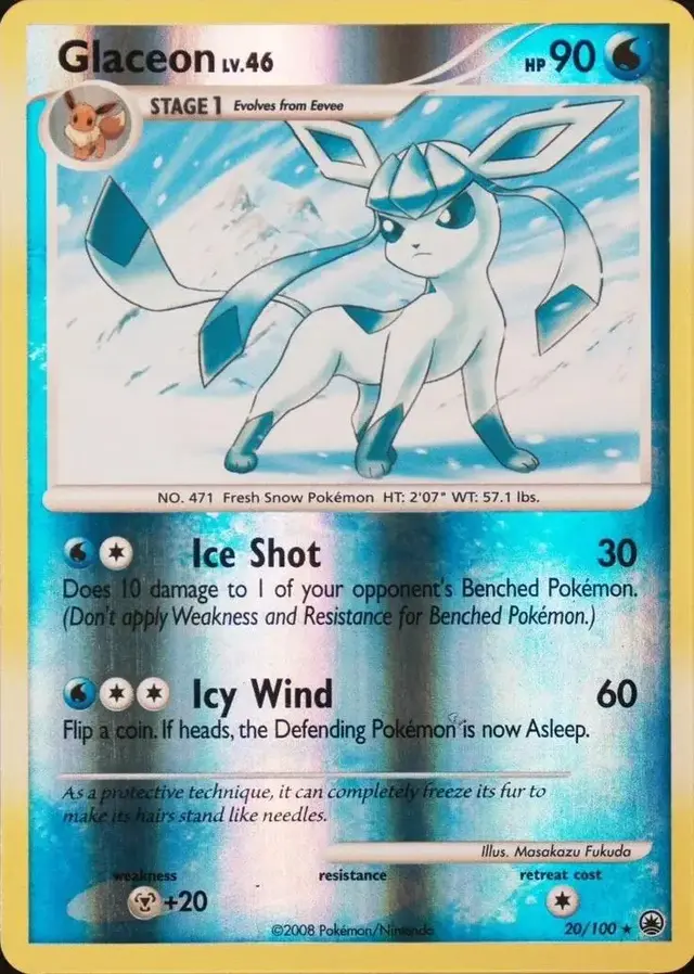 Glaceon [Reverse Holo] - Pokemon Majestic Dawn #20