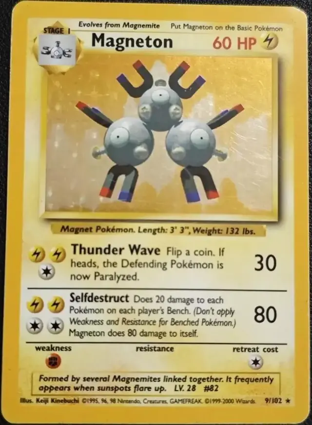 Magneton [1999-2000] - Pokemon Base Set #9