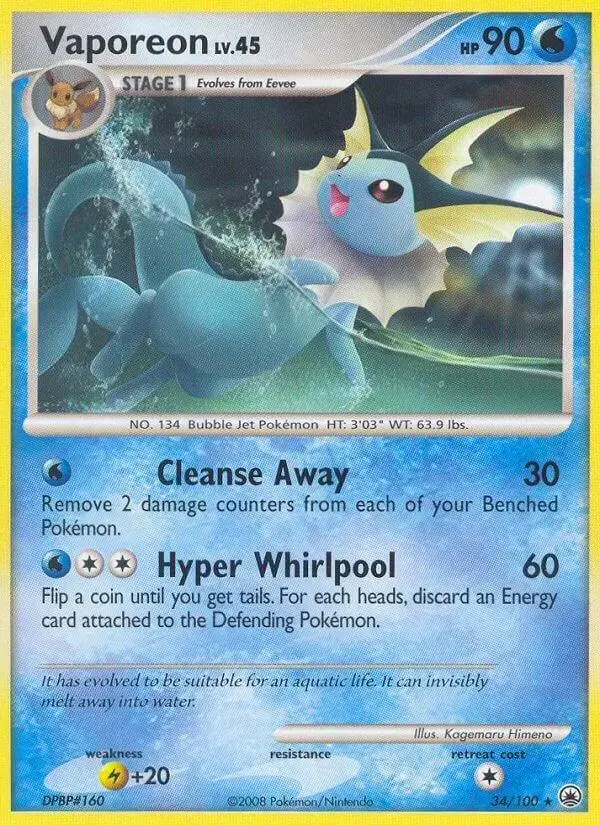 Vaporeon - Pokemon Majestic Dawn #34