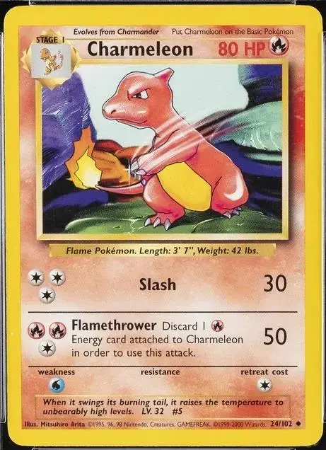 Charmeleon [1999-2000] - Pokemon Base Set #24