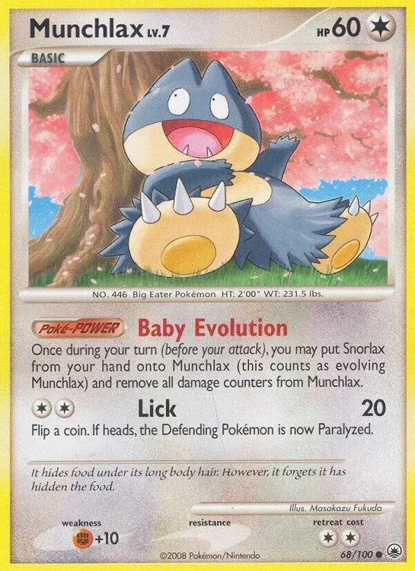 Munchlax - Pokemon Majestic Dawn #68