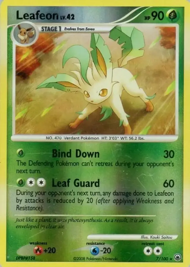 Leafeon [Reverse Holo] - Pokemon Majestic Dawn #7