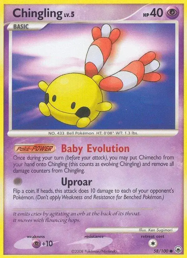 Chingling - Pokemon Majestic Dawn #58