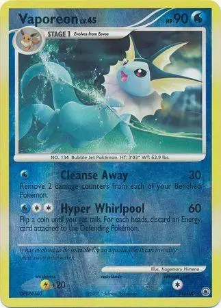 Vaporeon [Reverse Holo] - Pokemon Majestic Dawn #34