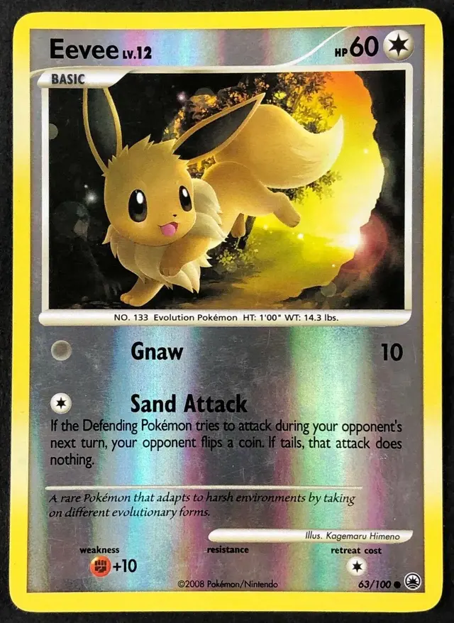 Eevee [Reverse Holo] - Pokemon Majestic Dawn #63