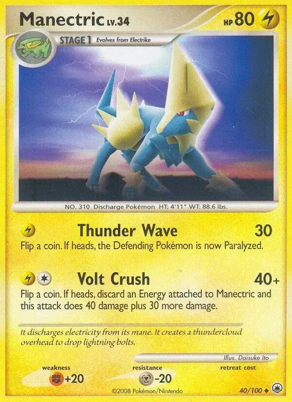 Manectric - Pokemon Majestic Dawn #40