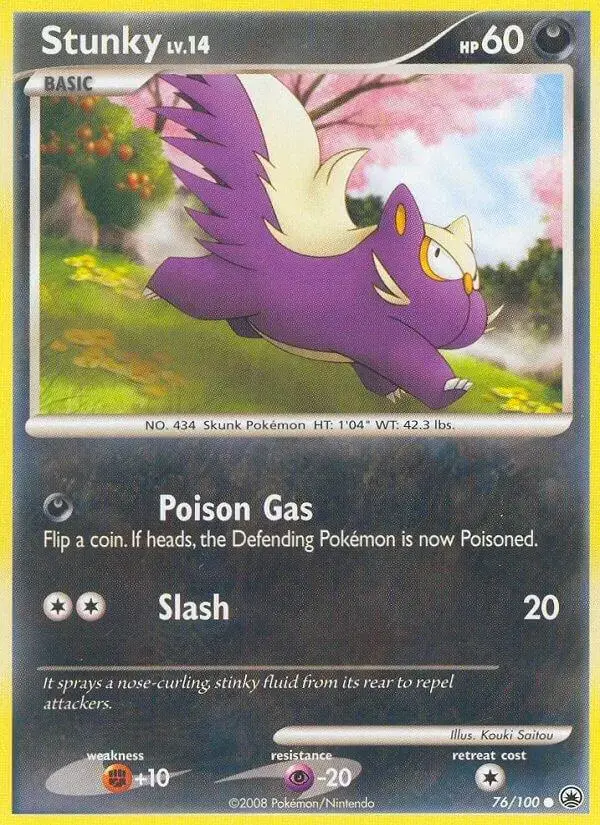 Stunky - Pokemon Majestic Dawn #76