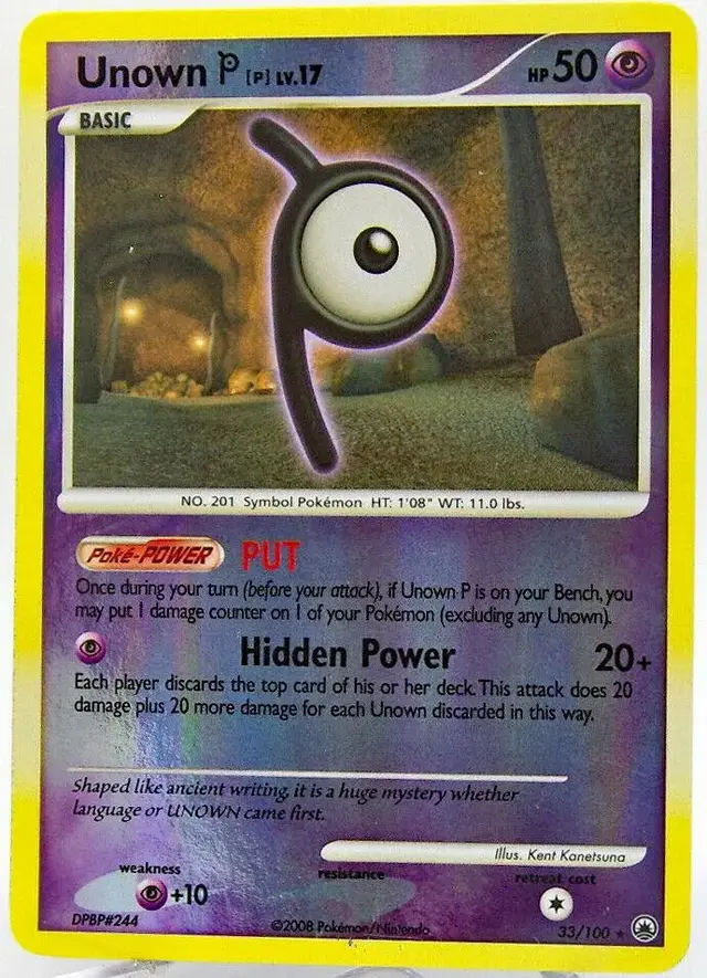 Unown P [Reverse Holo] - Pokemon Majestic Dawn #33