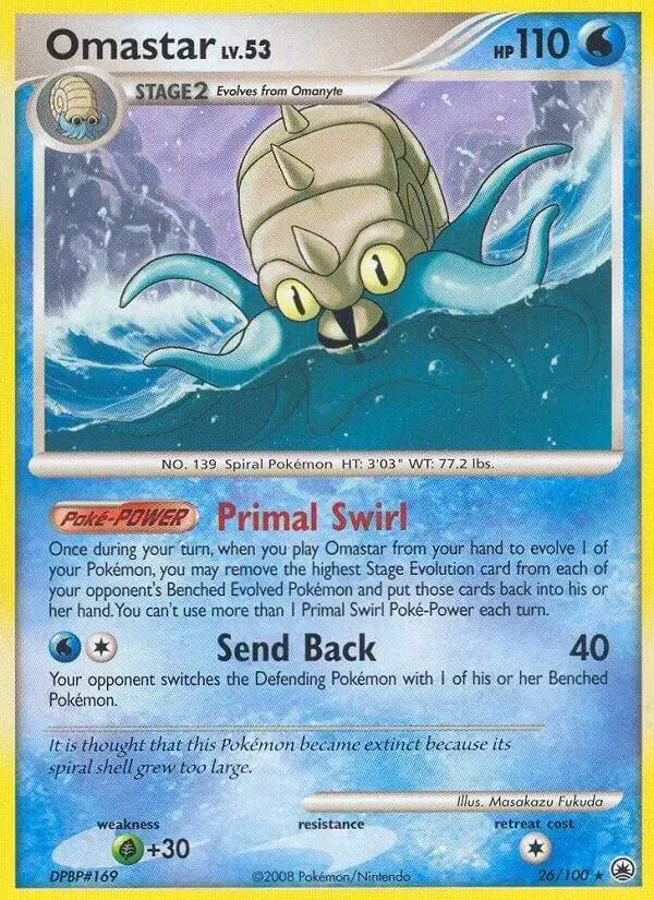 Omastar - Pokemon Majestic Dawn #26
