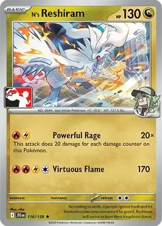 N's Reshiram [Prize Pack Cosmos Holo]
