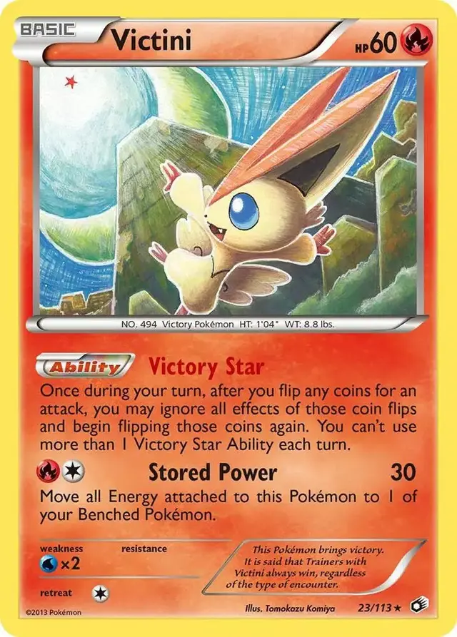 Victini [Reverse Holo] - Pokemon Legendary Treasures #23