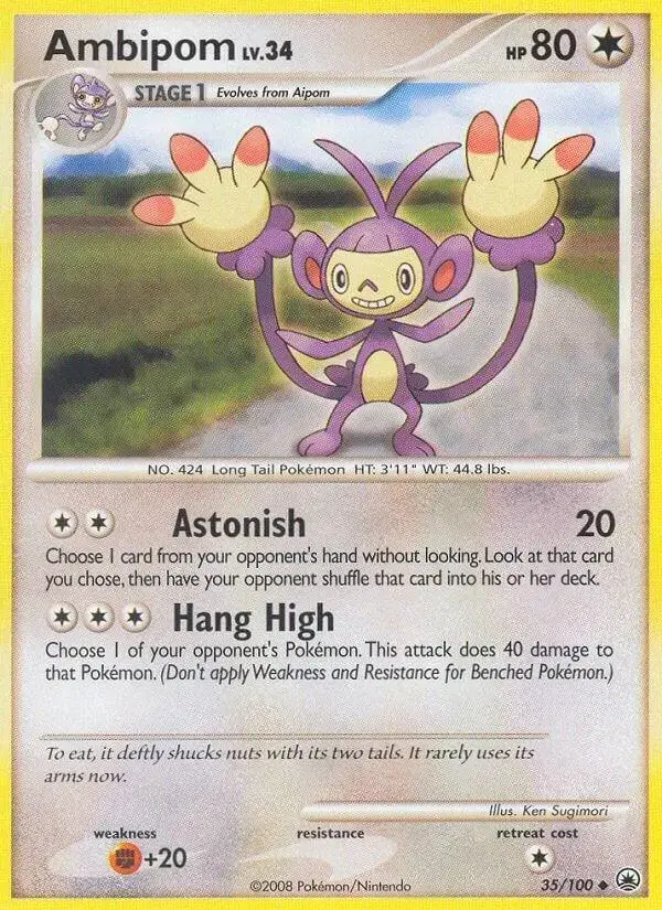 Ambipom - Pokemon Majestic Dawn #35