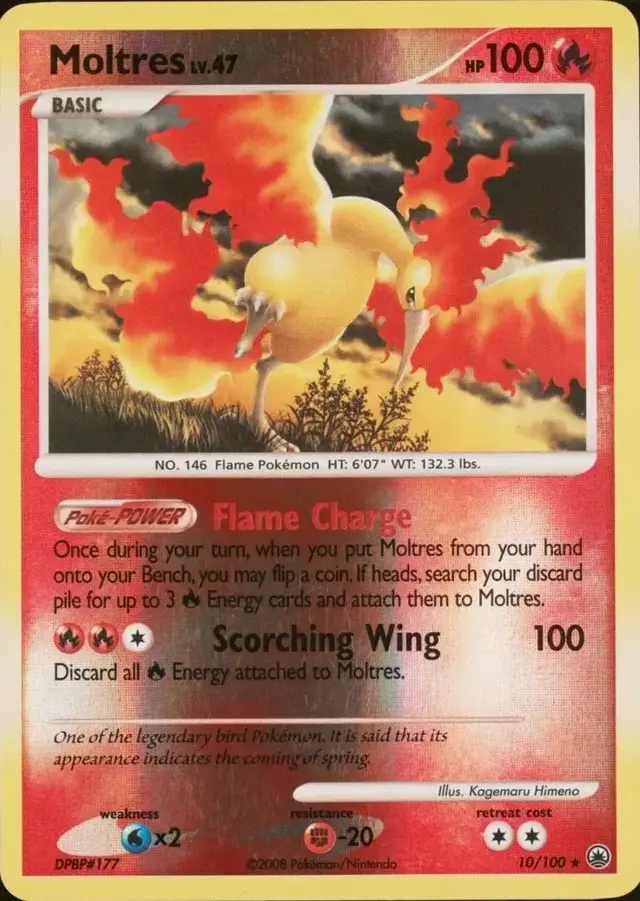 Moltres [Reverse Holo] - Pokemon Majestic Dawn #10