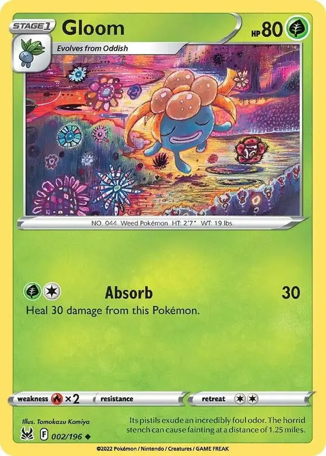 Gloom [Reverse Holo] - Pokemon Lost Origin #2
