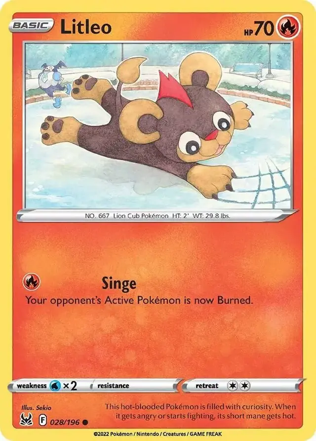 Litleo [Reverse Holo] - Pokemon Lost Origin #28