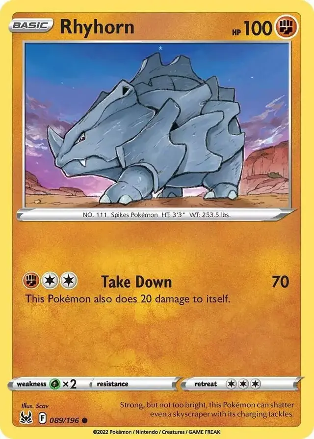 Rhyhorn [Reverse Holo]