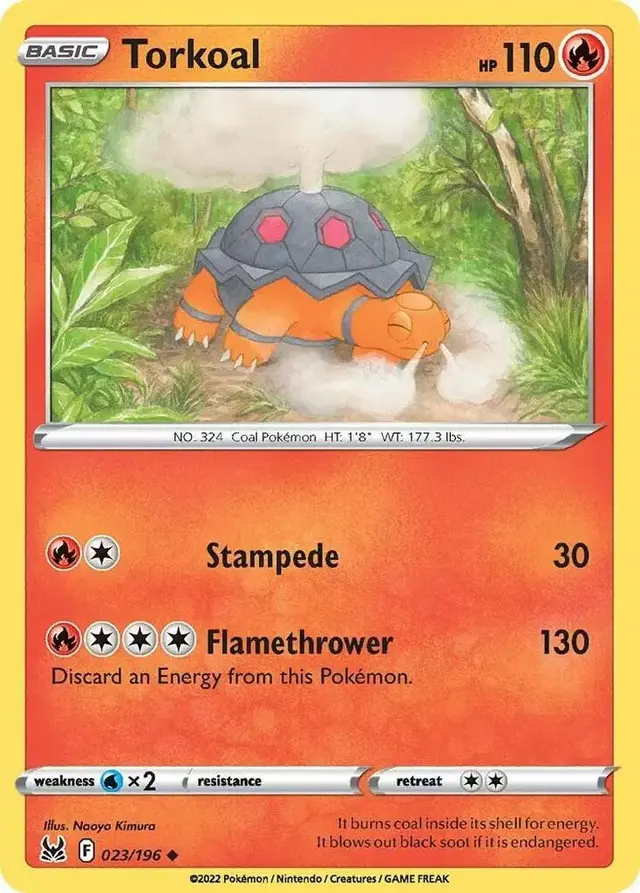 Torkoal [Reverse Holo] - Pokemon Lost Origin #23