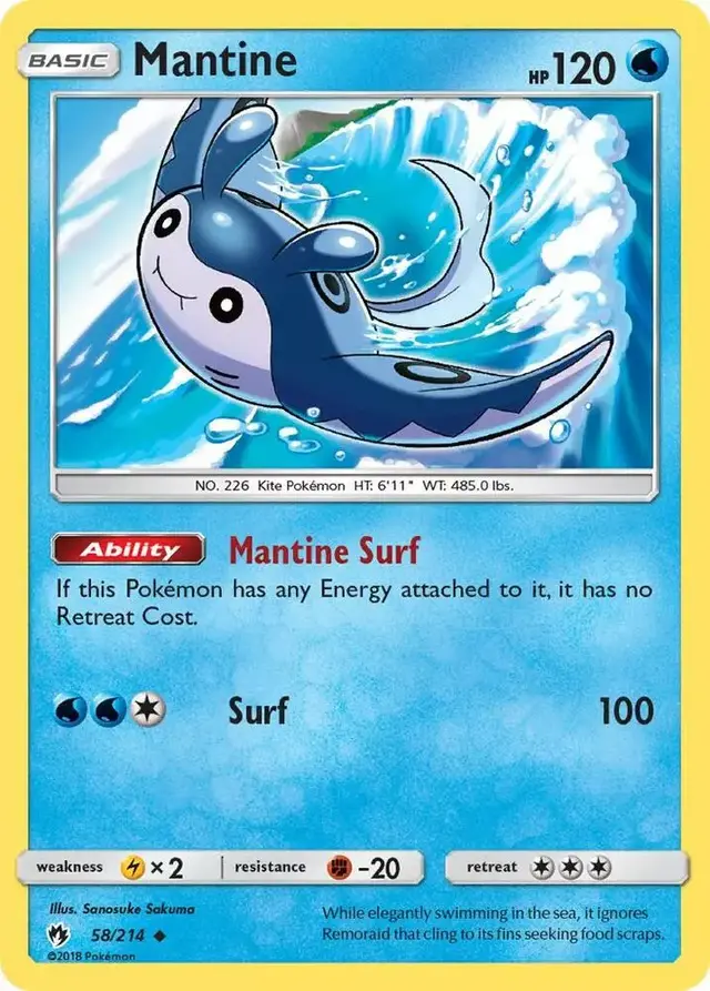 Mantine - Pokemon Lost Thunder #58