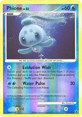 Phione [Reverse Holo] - Pokemon Majestic Dawn #12