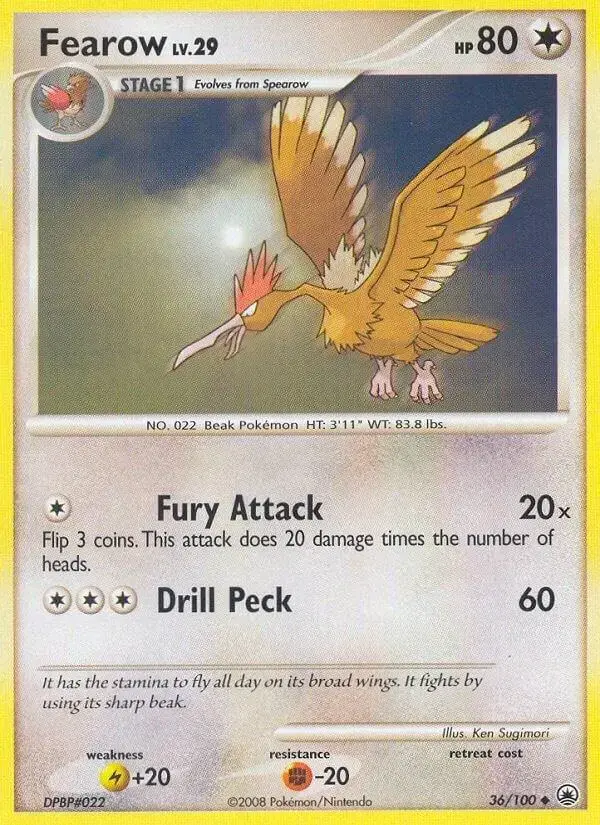 Fearow - Pokemon Majestic Dawn #36