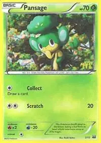 Pansage - Pokemon McDonalds 2012 #2