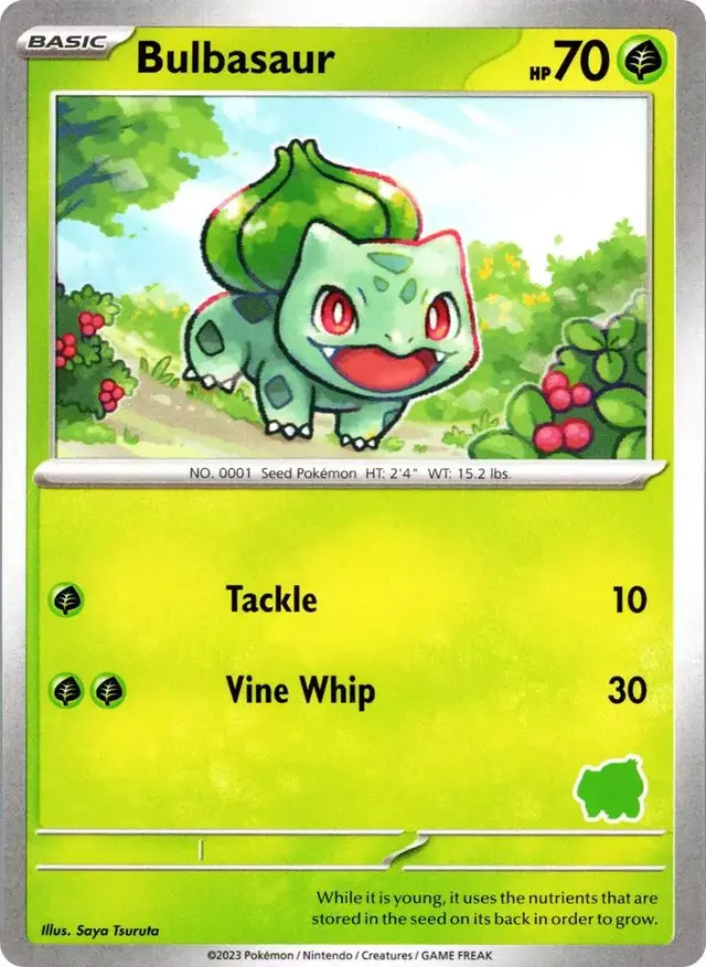 Bulbasaur - Pokemon My First Battle #N/A