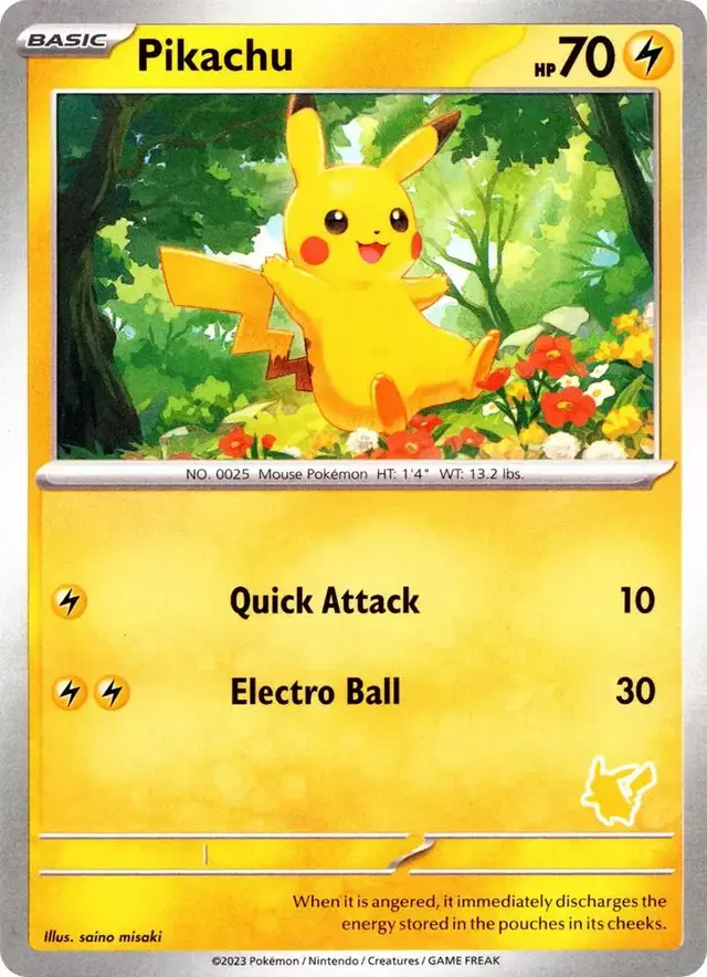Pikachu - Pokemon My First Battle #N/A