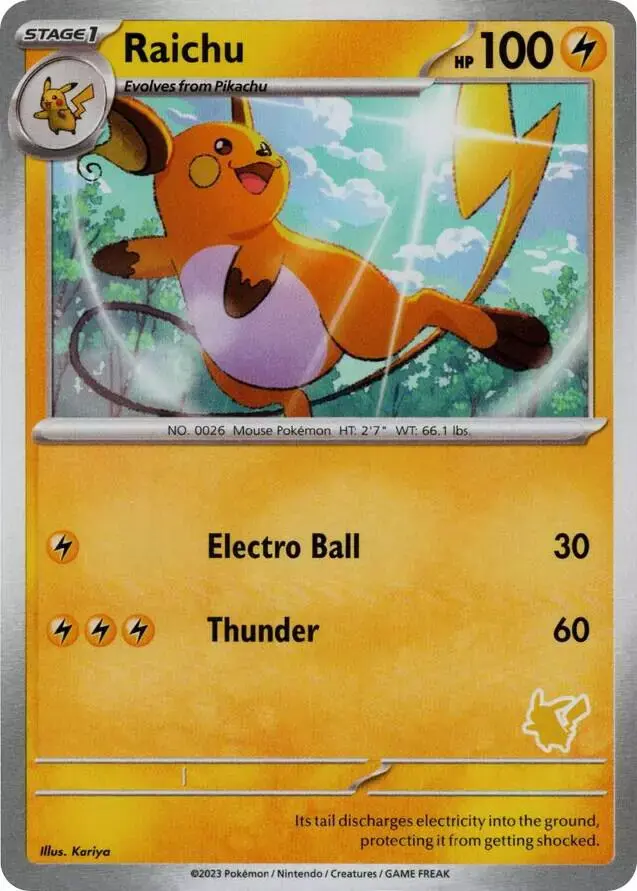 Raichu - Pokemon My First Battle #N/A