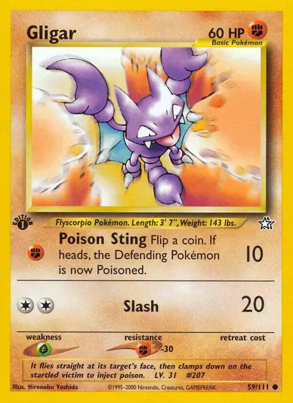 Gligar - Pokemon Neo Genesis #59